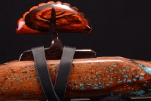 Oak Burl Native American Flute, Minor, Mid F#-4, #G13I